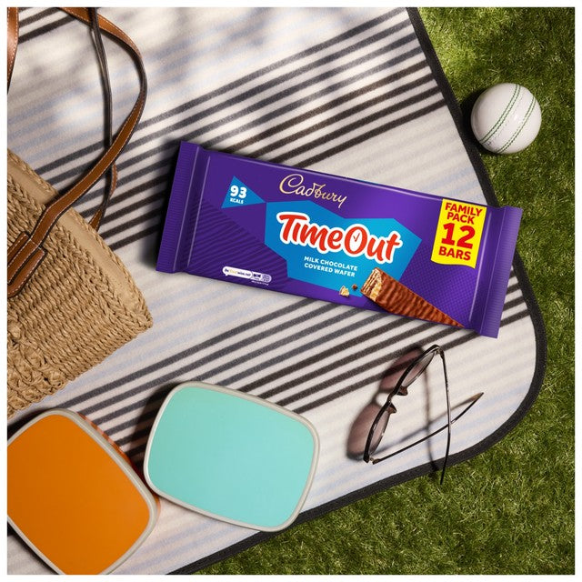 Cadbury Timeout chocolate wafer biscuit family size, UK version
