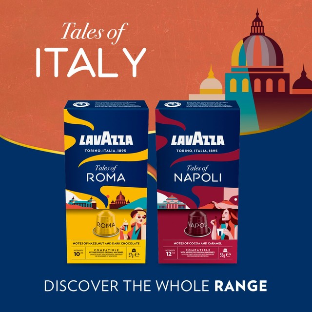 Lavazza Tales of Italy Roma coffee capsules 10 capsules, UK version