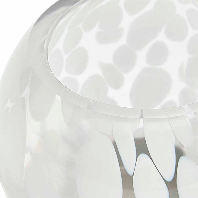 M&S Confetti Glass Tealight Holder White One Size, imported from the UK
