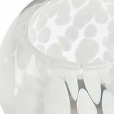 M&S Confetti Glass Tealight Holder White One Size, imported from the UK
