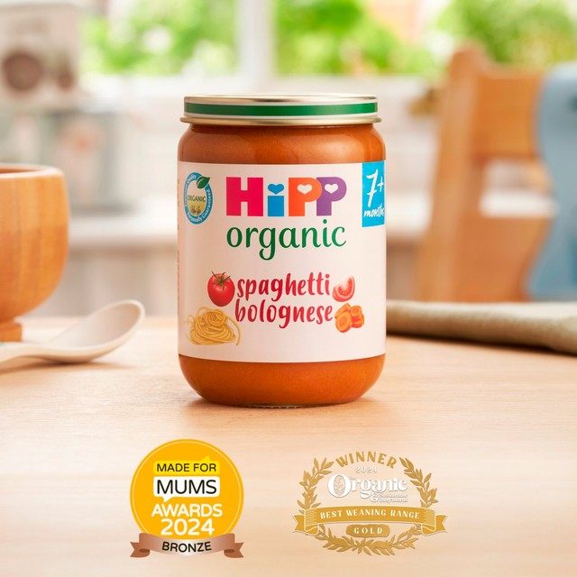 HiPP Organic spaghetti bolognese baby food 190g, UK version