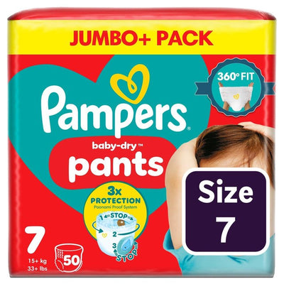 Pampers Baby-Dry Windelhosen Größe 7 15kg+