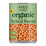 M&S organic baked beans 400g, imported from the UK