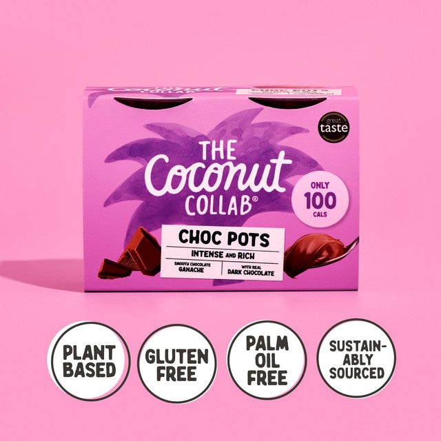 Coconut Collab vegan chocolate pots 4 x 45g (British brand)