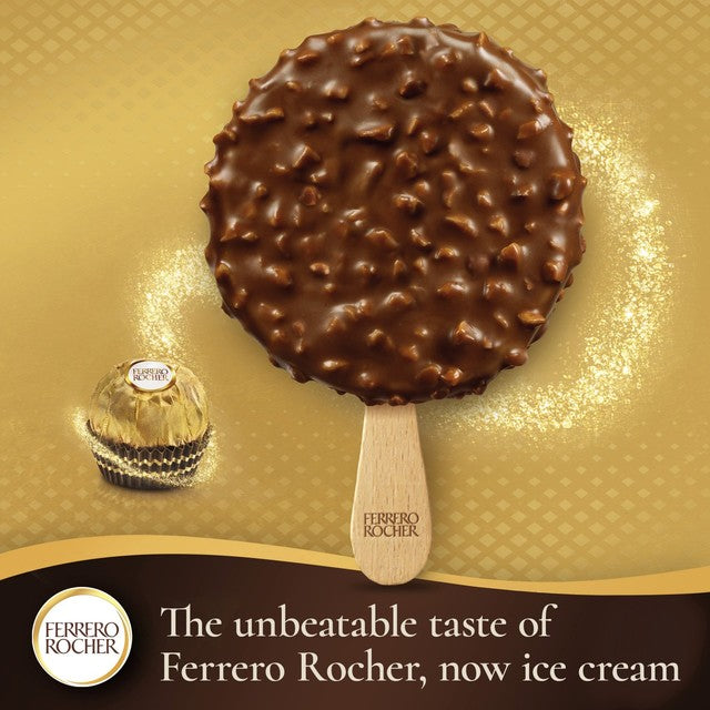 Ferrero Rocher hasselnøttispinner 3 x 70 ml - britisk produkt