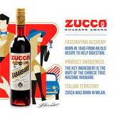 Zucca Rabarbaro herbal liqueur 70cl, imported from the UK