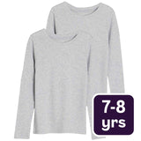 M&S thermal top Grey Marl 7-8 years, imported from the UK