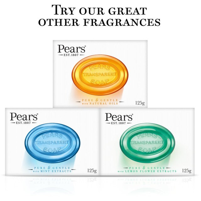 Pears transparent soap bar 2 x 100g, imported from the UK