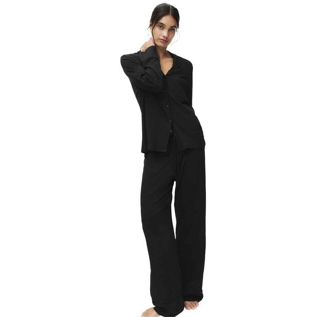 M&S black pyjama set size S from the UK