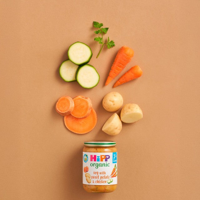 HiPP Organic Mixed Vegetables Chicken Baby Food 160g, UK version