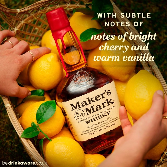 Maker's Mark Kentucky Straight Bourbon 70cl imported from the UK