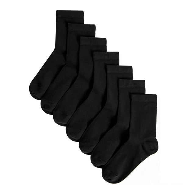 M&S ankle school socks in black for 2-3 year olds, imported from the UK