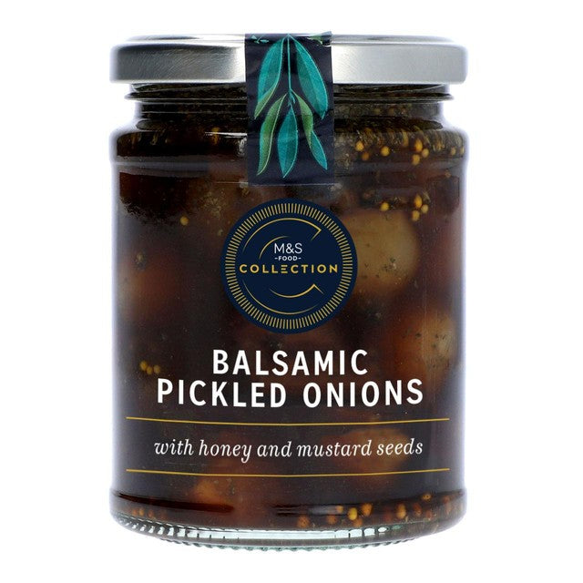 M&S balsamic pickled onions 295g, imported from the UK