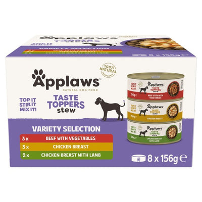 M&S Applaws Dog Stew Multipack Selection Wet Dog Food 8 x 156g- Buy online at McGrocer