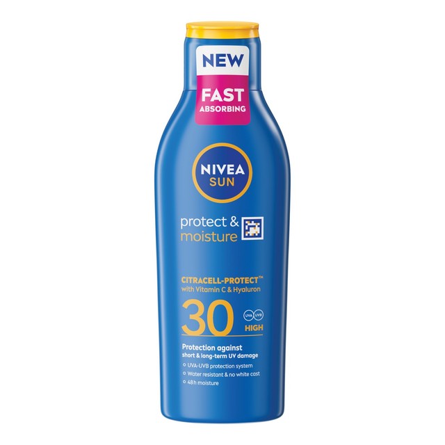 Nivea sun lotion SPF 30 200ml, imported from the UK