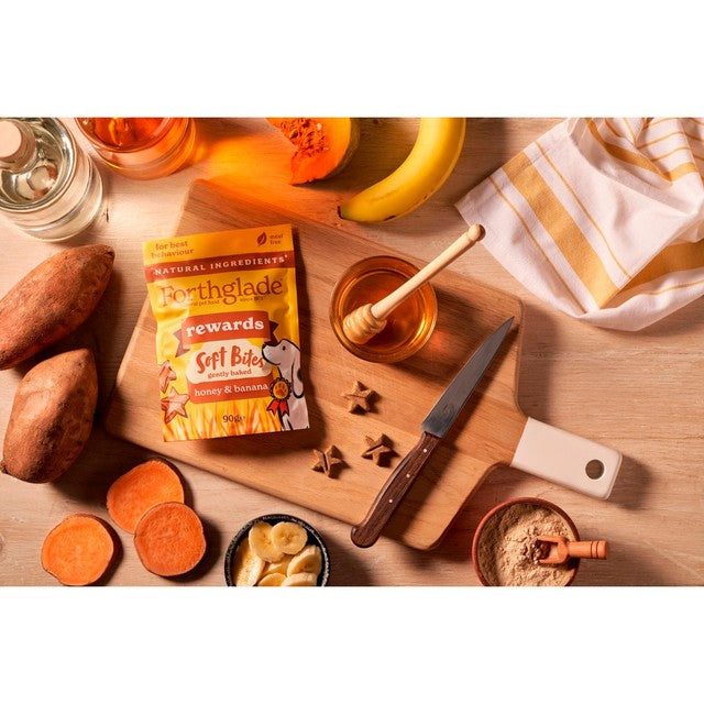 Forthglade banana and honey dog treats 90g - British product