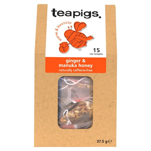 Teapigs ginger and manuka honey infusion 15 temples - British product