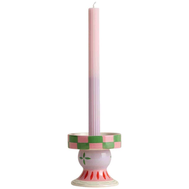 M&S pastel dinner candles in pink, UK version