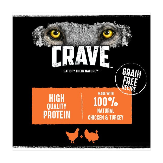 Crave dog food chicken turkey 400g - British product