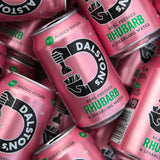 Dalston's sparkling rhubarb drink 4 x 330ml cans - British product