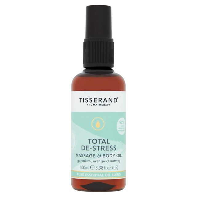 Tisserand Total De-Stress Massage & Body Oil 100ml (British brand)