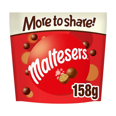 M&S Maltesers Milk Chocolate Honeycomb Balls 158g Sharing Pouch- Buy online at McGrocer