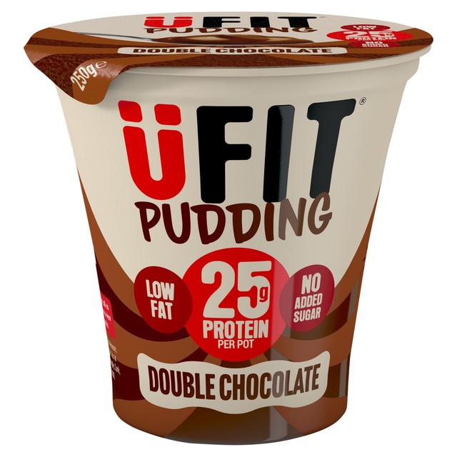 UFit Double Chocolate Protein Pudding 250g (British brand)