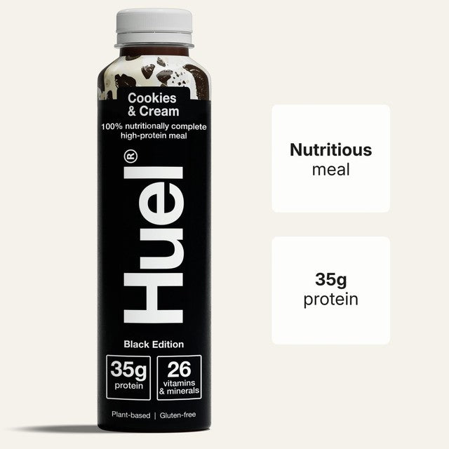 Huel Cookies & Cream meal replacement drink 500ml, UK version