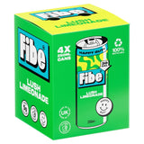 Fibe Lush Limeonade lemonade in 4 x 250ml cans - British product
