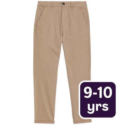 M&S M&S Baumwollreiche Chinos, Stein, Jungenhose, 9-10 Jahre - Jetzt online bei McGrocer kaufen
