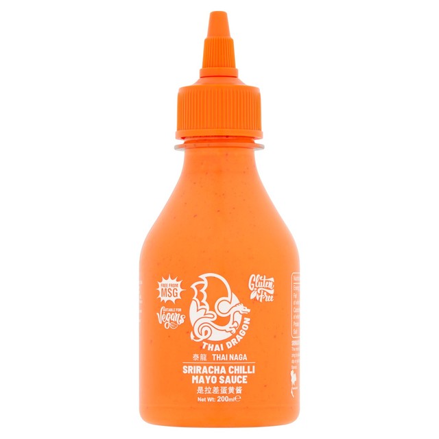 Thai Dragon Sriracha chilli mayonnaise sauce 200ml (British brand)