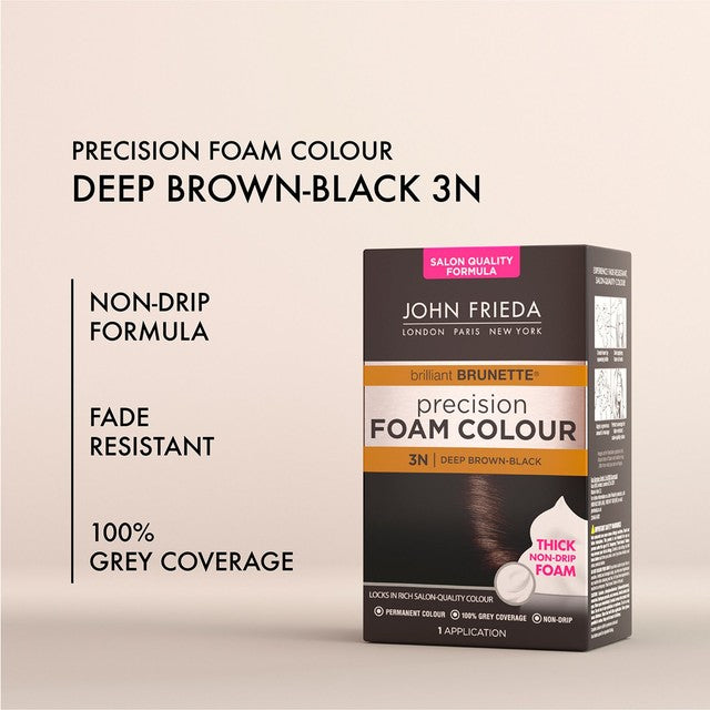 John Frieda Precision Foam Colour Brilliant Brunette hair dye, UK version