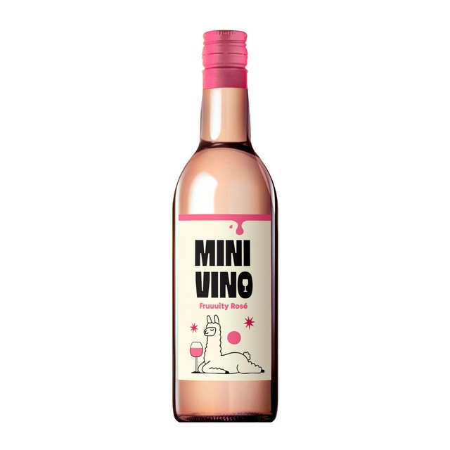 Minivino White Zinfandel rosé wine 187ml, imported from the UK