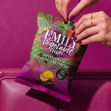Emily Veg Crisps Rainbow Roots Sweet Potato, Carrot & Beetroot vegetable crisps 30g - British product