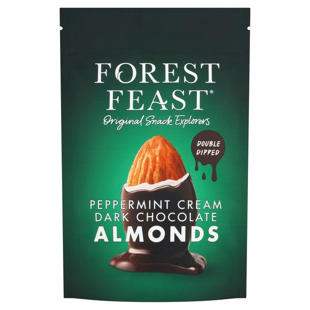 Forest Feast Peppermint Cream Dark Chocolate Almonds 120g - British product