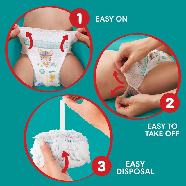 Pampers Baby-Dry Nappy Pants Extra Absorption Size 6+, imported from the UK