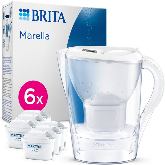 Brita Marella Cool White MX PRO water filter jug 2.4L - British product