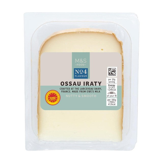 M&S Ossau Iraty cheese 180g, imported from the UK