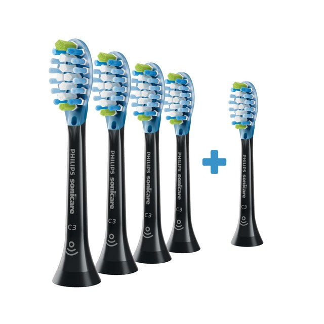 Philips Sonicare brush heads black pack of 5, imported from the UK