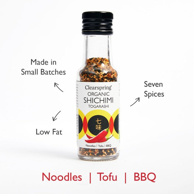 Clearspring Organic Shichimi Togarashi Seven Spice Blend 50g - British product
