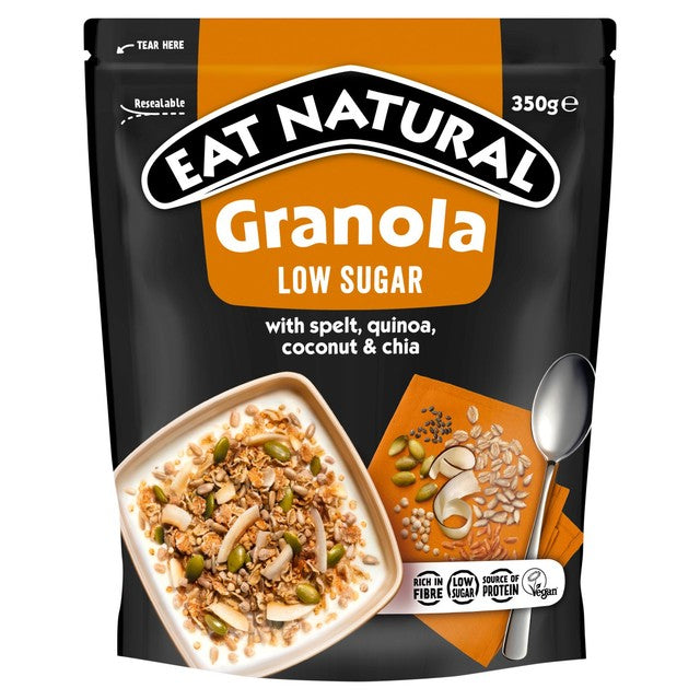Eat Natural low sugar ancient grains granola 350g pouch, imported from the UK