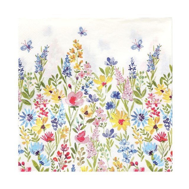 Talking Tables Meadow paper party napkins 17cm (British brand)