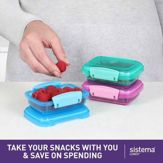 Sistema lunch food storage containers 3x200ml (British brand)