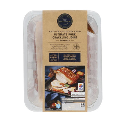 M&S M&S Collection قطعة لحم خنزير بريطانية مقرمشة مع صوص 1.05 كجم - اشترِ عبر الإنترنت من McGrocer