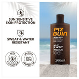 Piz Buin SPF15 sun lotion 200ml, imported from the UK