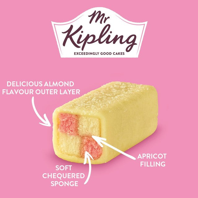 Mr Kipling Mini Battenberg Cakes 5 pack, imported from the UK