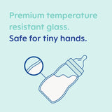 MAM Feel Good Glass Baby Bottle 260ml, imported from the UK