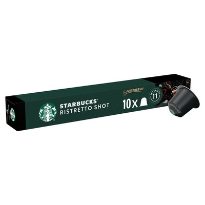 M&S Starbucks Ristretto Shot Nespresso Compatible Coffee Capsules 10 Capsules- Buy online at McGrocer