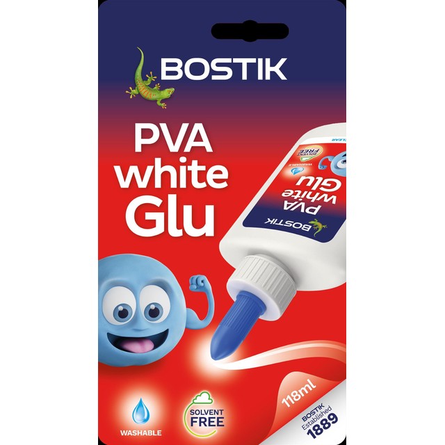 Bostik PVA glue white 118ml - British product