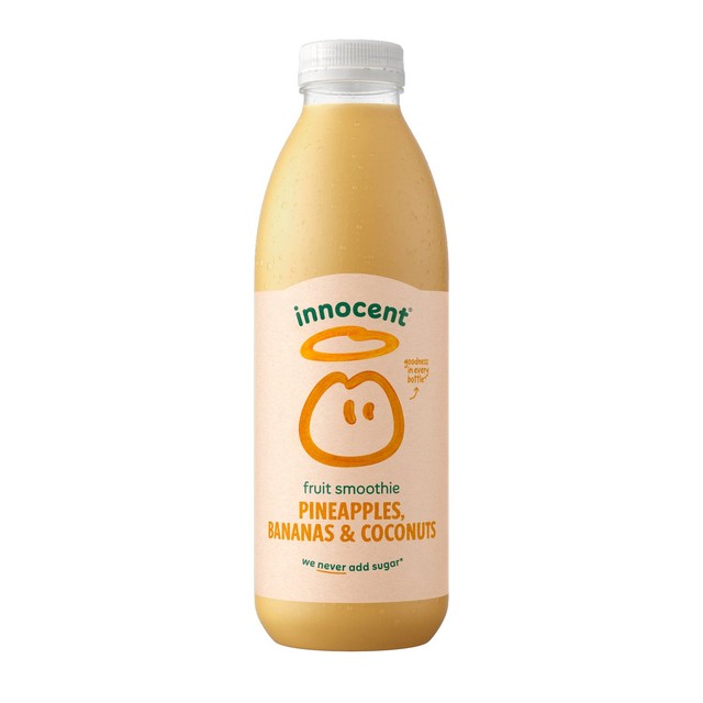 innocent Pineapples Bananas & Coconuts smoothie 750ml, imported from the UK